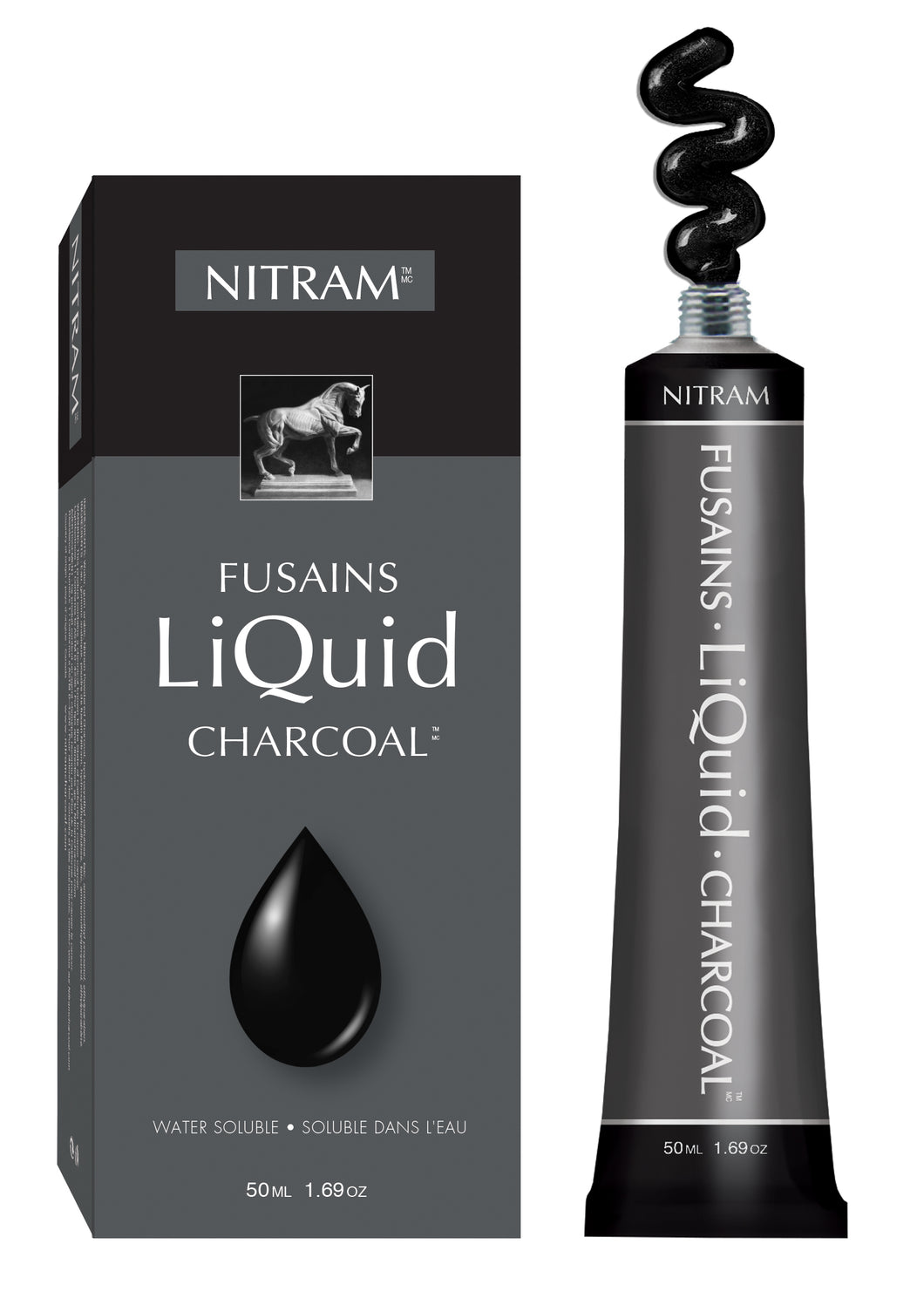 Carboncillo Liquido Nitram 50 ml / Liquid Charcoal 50 ml