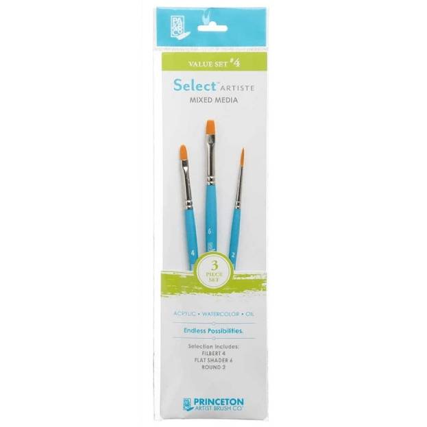 Set pinceles Select Princeton 3 piezas #4 67984