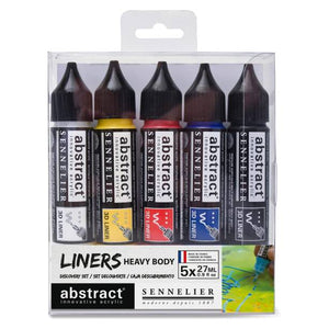 Acrílico Abstract  Set Discovery 3D Liners Sennelier (5 tubos 27 ml)