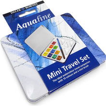 Cargar imagen en el visor de la galería, Acuarelas Estuche mini de Viaje Aquafine 10 Medias Pastillas
