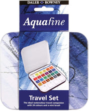 Cargar imagen en el visor de la galería, Acuarelas Estuche de Viaje Aquafine 24 Medias Pastillas
