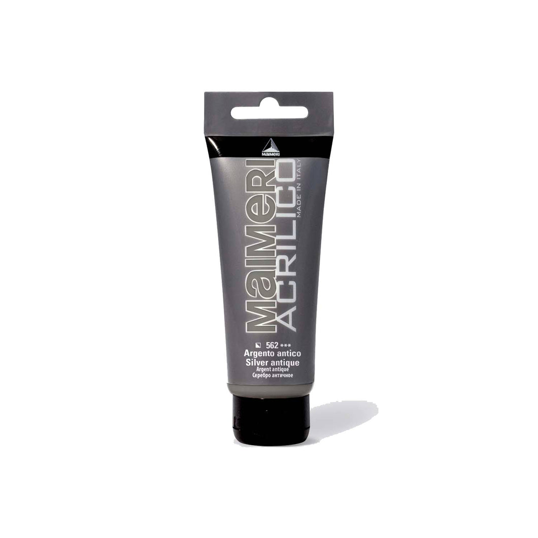 Acrílico Maimeri 200 ml Plata Antigua