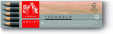Cargar imagen en el visor de la galería, Set Lápices de Grafito acuarelables Technalo Caran D&#39;ache 6 piezas
