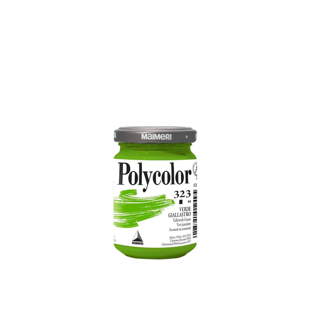 Acrílico Polycolor 140 ml Verde Amarillento 323