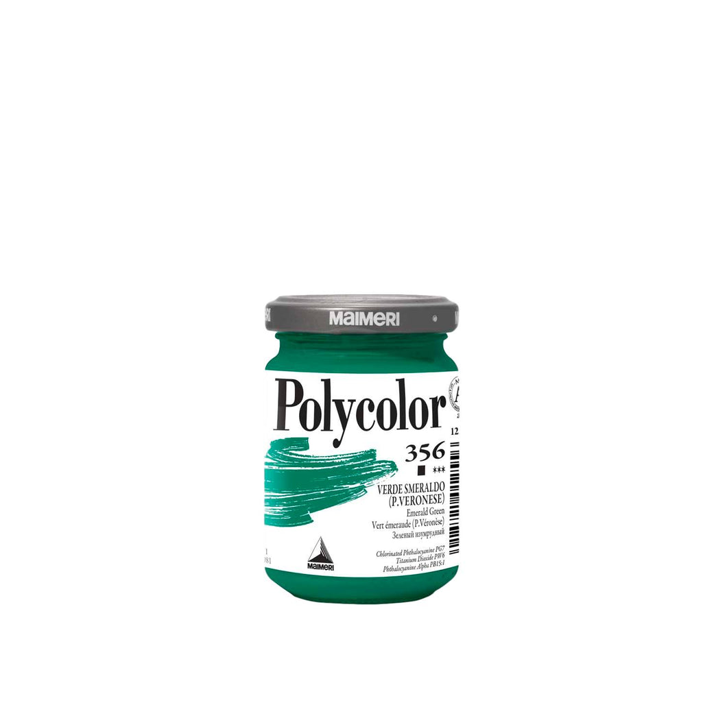 Acrílico Polycolor 140 ml Verde Esmeralda (P. Veronese) 356