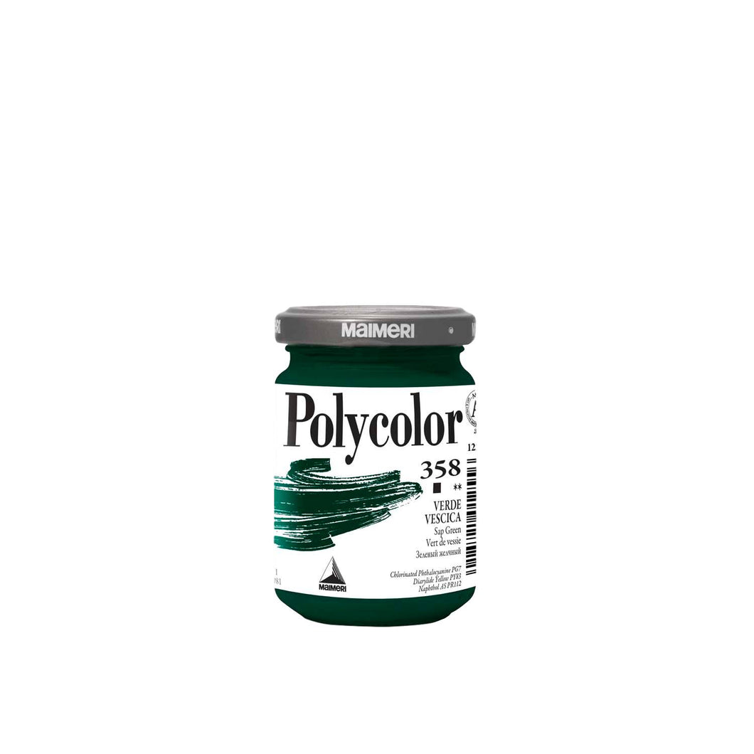Acrílico Polycolor 140 ml Verde Sapo (Vejiga) 358