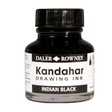 Cargar imagen en el visor de la galería, Tinta China Negra Kandahar 28 ml Daler Rowney
