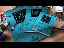 Cargar y reproducir el video en el visor de la galería, Block XL Acuarela Canson 12 x 18 in  + Set de Grafitos LYRA de Regalo
