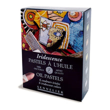 Cargar imagen en el visor de la galería, Caja Pasteles al óleo à L&#39;huile &quot;Iridescentes&quot; 6 colores Sennelier
