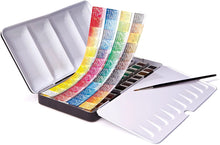 Cargar imagen en el visor de la galería, Acuarelas L&#39;Aquarelle Estuche Metálico  Sennelier 48 medias Pastillas
